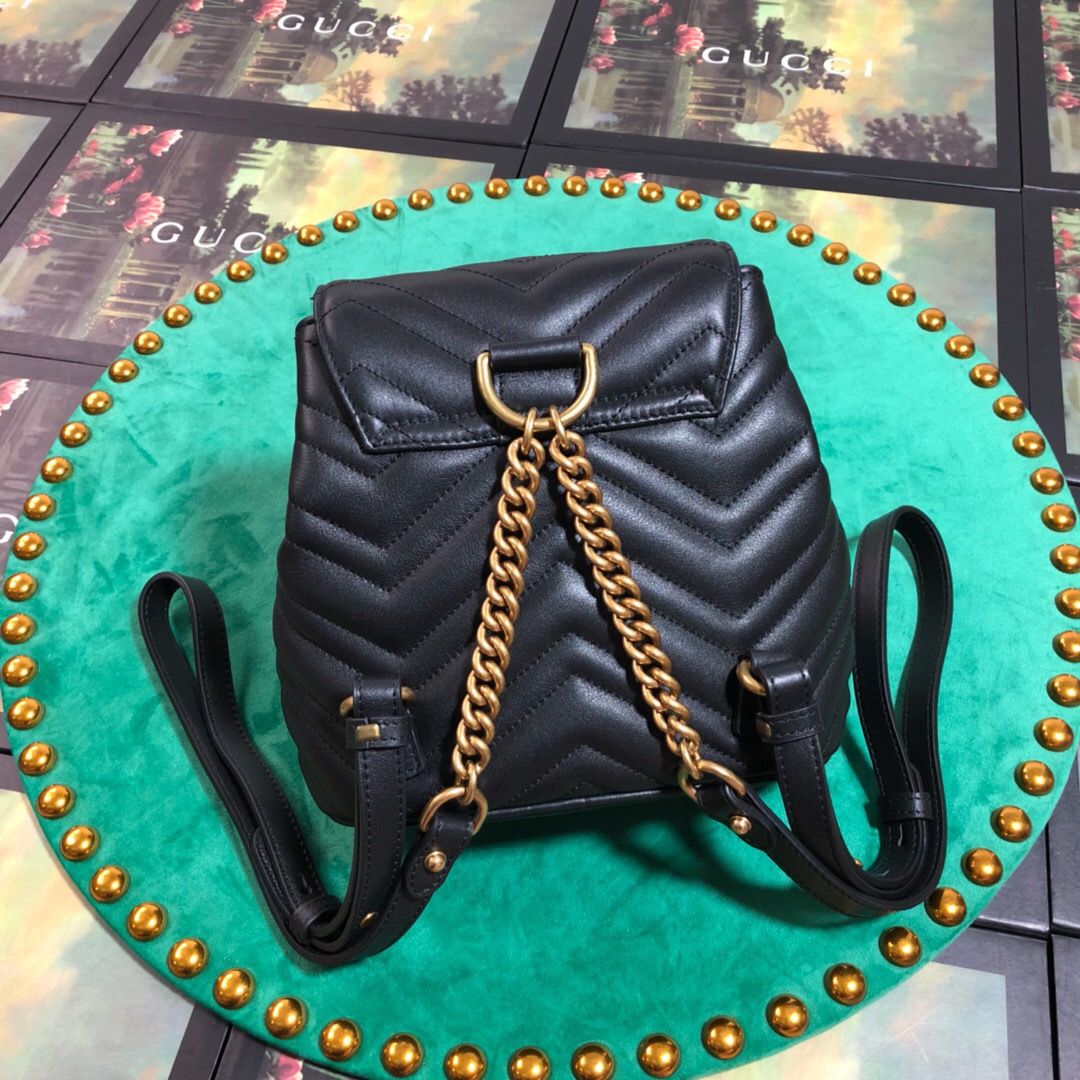 528129 GG Marmont matelassé backpack