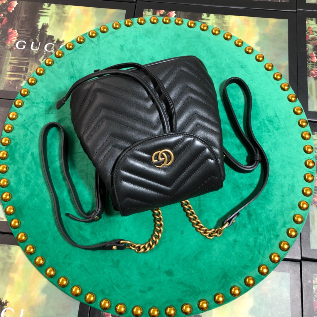 528129 GG Marmont matelassé backpack