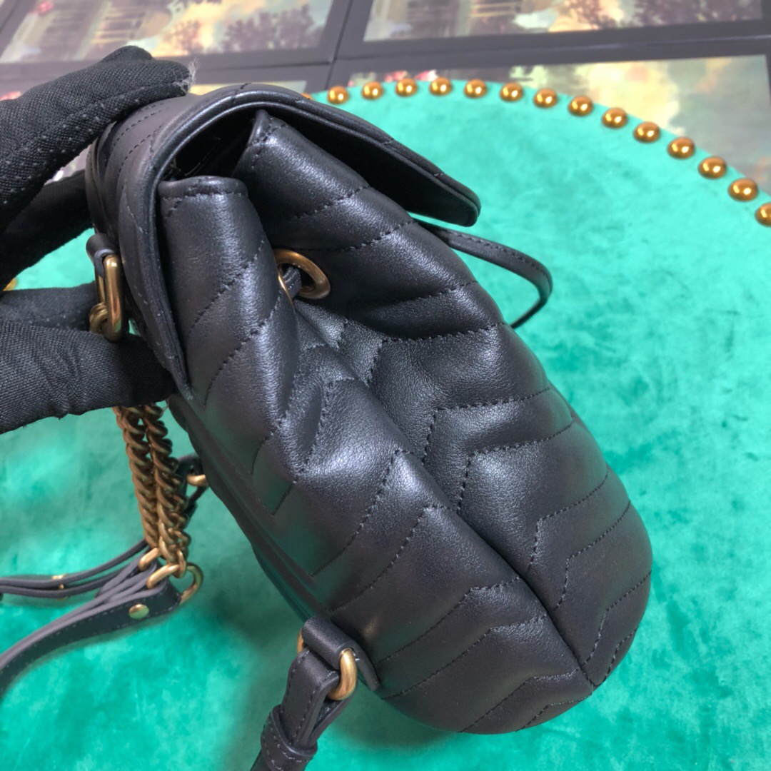 528129 GG Marmont matelassé backpack