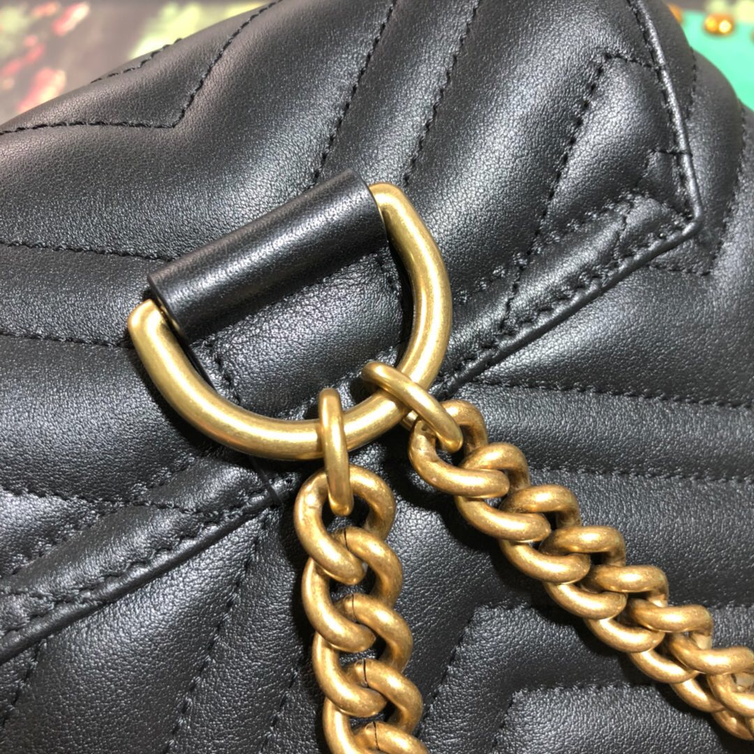 528129 GG Marmont matelassé backpack