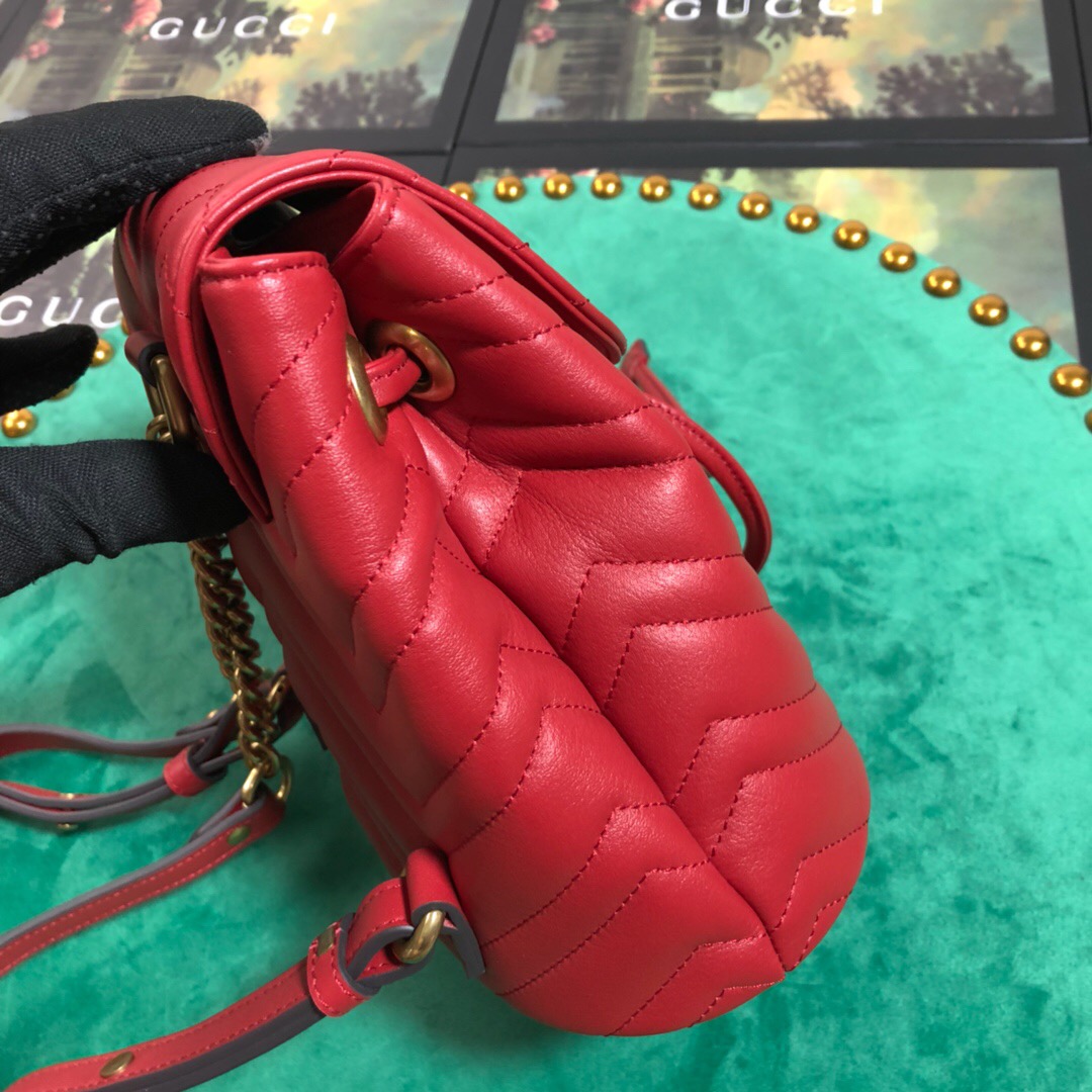 528129 GG Marmont matelassé backpack