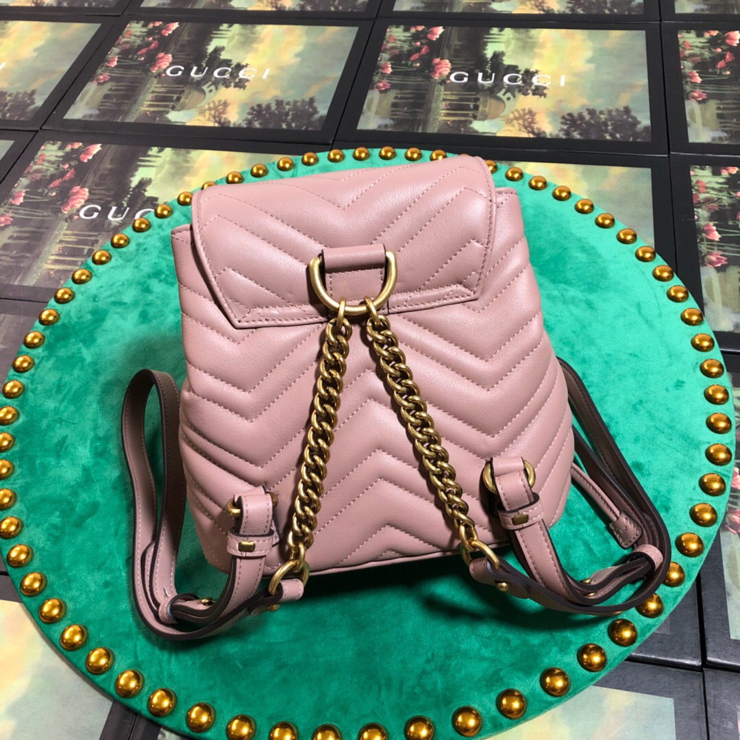 528129 GG Marmont matelassé backpack