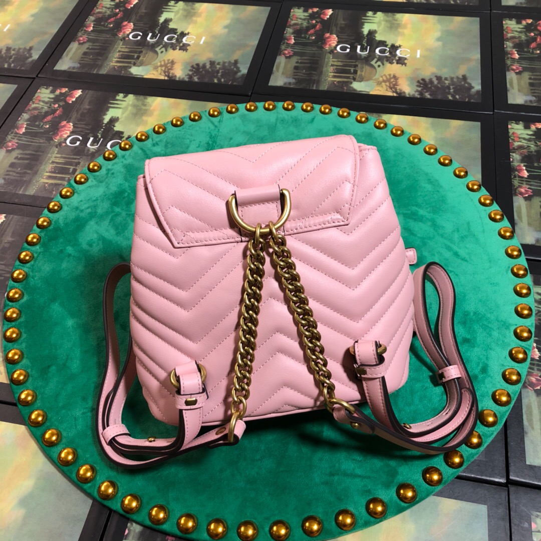 528129 GG Marmont matelassé backpack