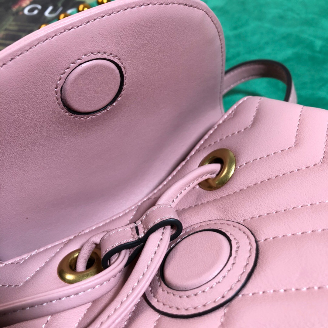 528129 GG Marmont matelassé backpack