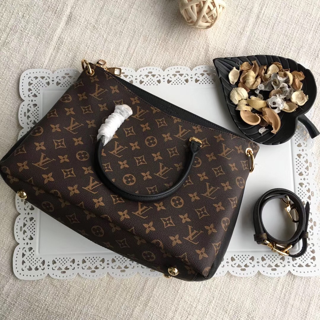 M43764, Pallas Luxury  Louis Vuitton Monogram Canvas and Leather Handbag