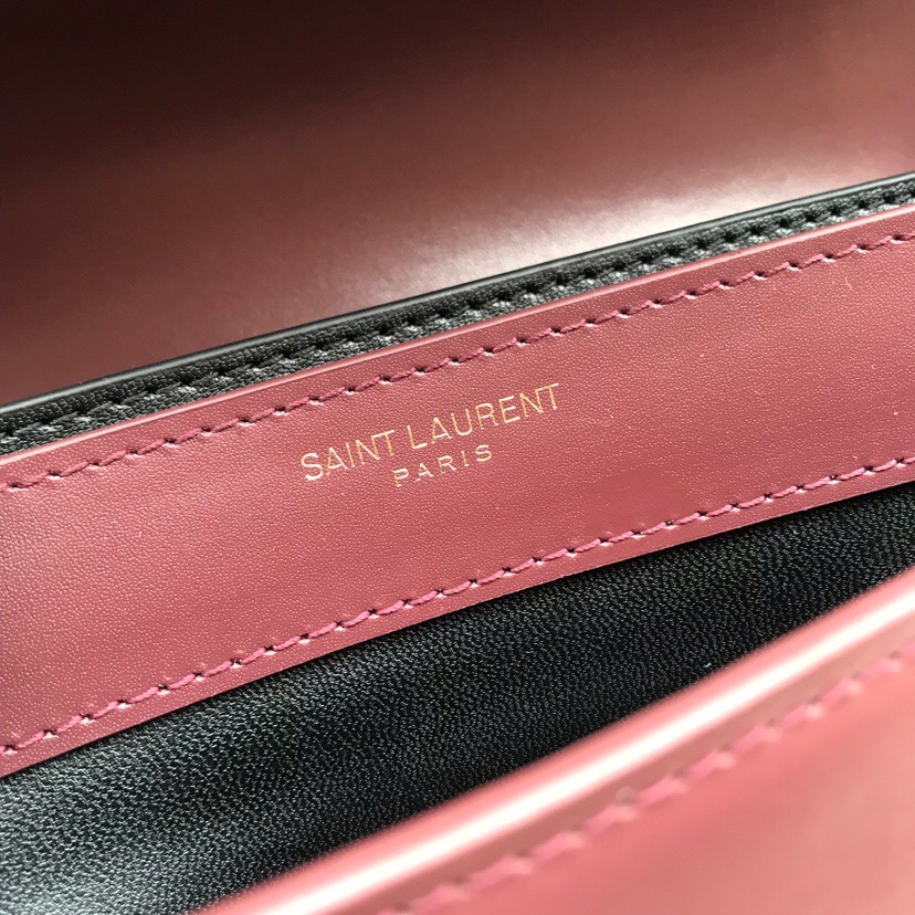 532750, CASSANDRA MONOGRAM CLASP BAG IN SMOOTH LEATHER, YSL Saint Laurent