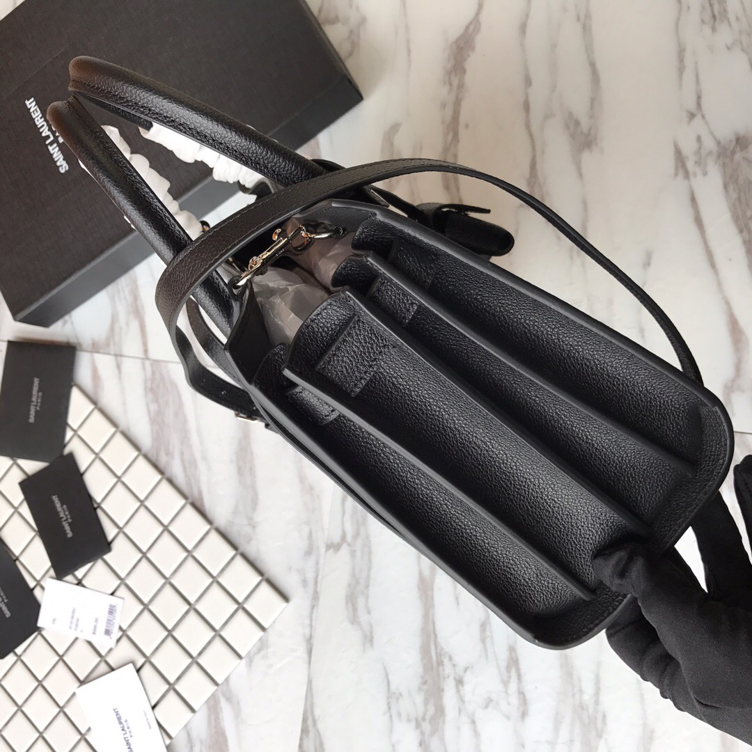 421859 CLASSIC SAC DE JOUR BABY IN GRAINED LEATHER, YSL Saint Laurent