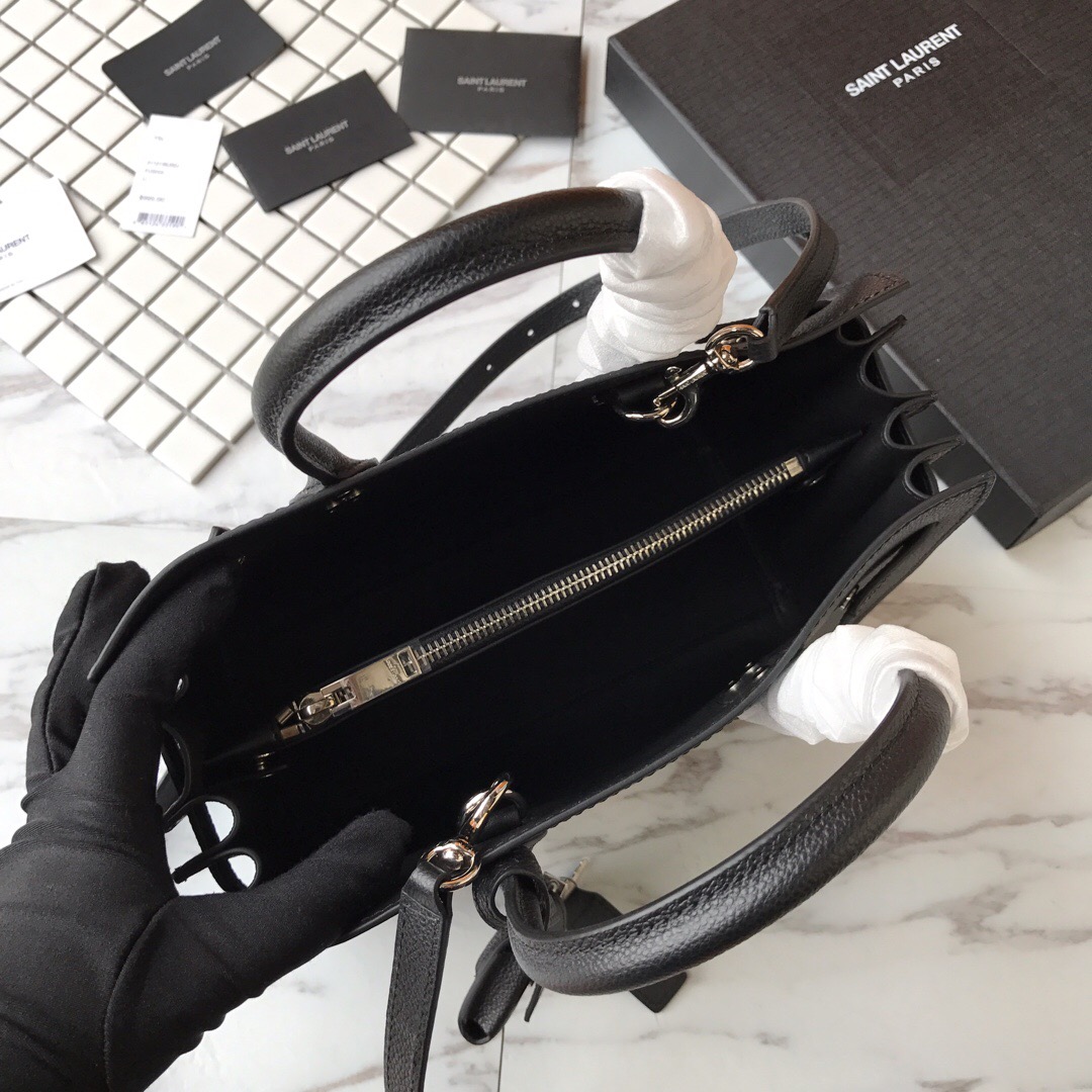 421859 CLASSIC SAC DE JOUR BABY IN GRAINED LEATHER, YSL Saint Laurent