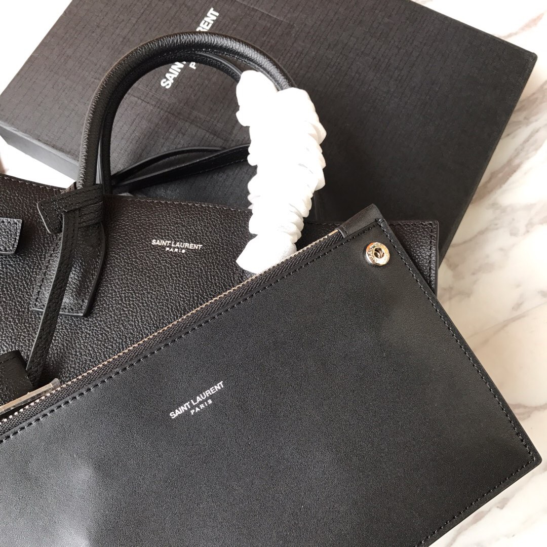 421859 CLASSIC SAC DE JOUR BABY IN GRAINED LEATHER, YSL Saint Laurent