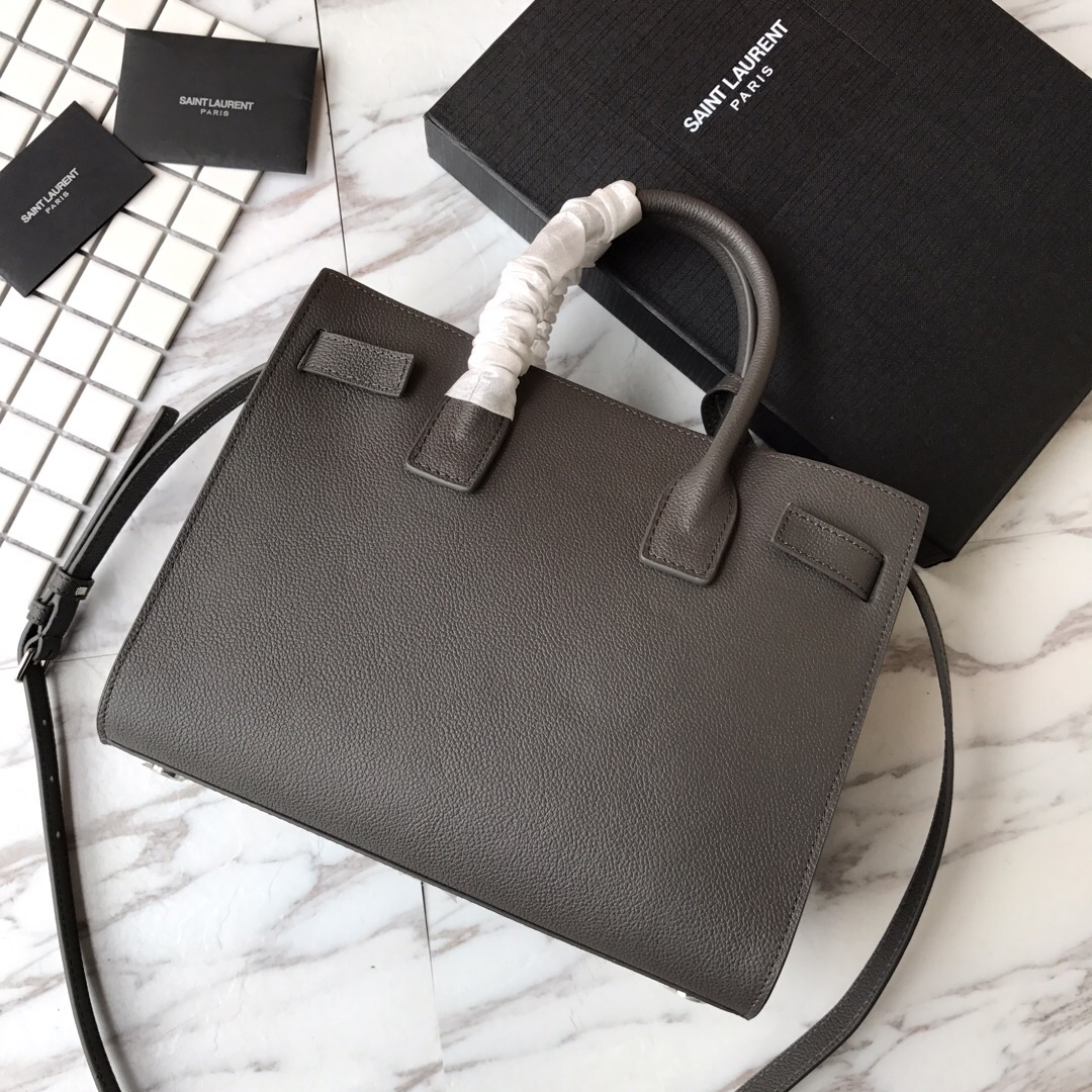 421859 CLASSIC SAC DE JOUR BABY IN GRAINED LEATHER, YSL Saint Laurent