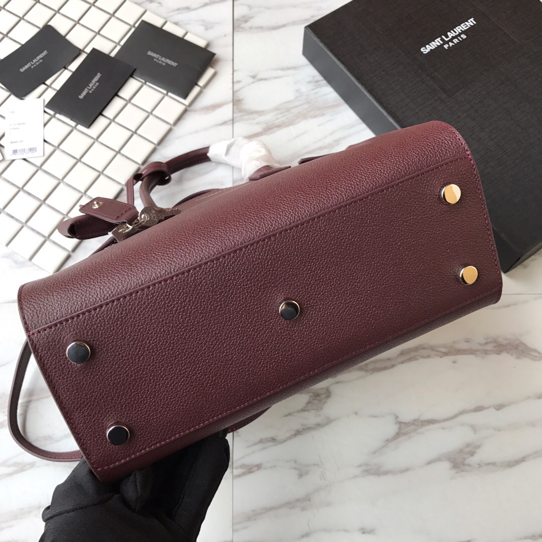 421859 CLASSIC SAC DE JOUR BABY IN GRAINED LEATHER, YSL Saint Laurent