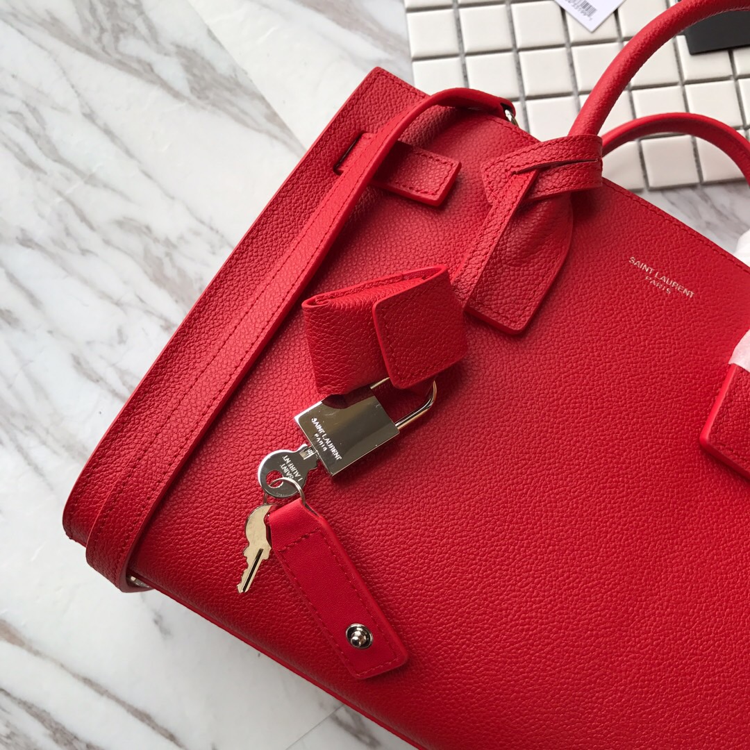 421859 CLASSIC SAC DE JOUR BABY IN GRAINED LEATHER, YSL Saint Laurent