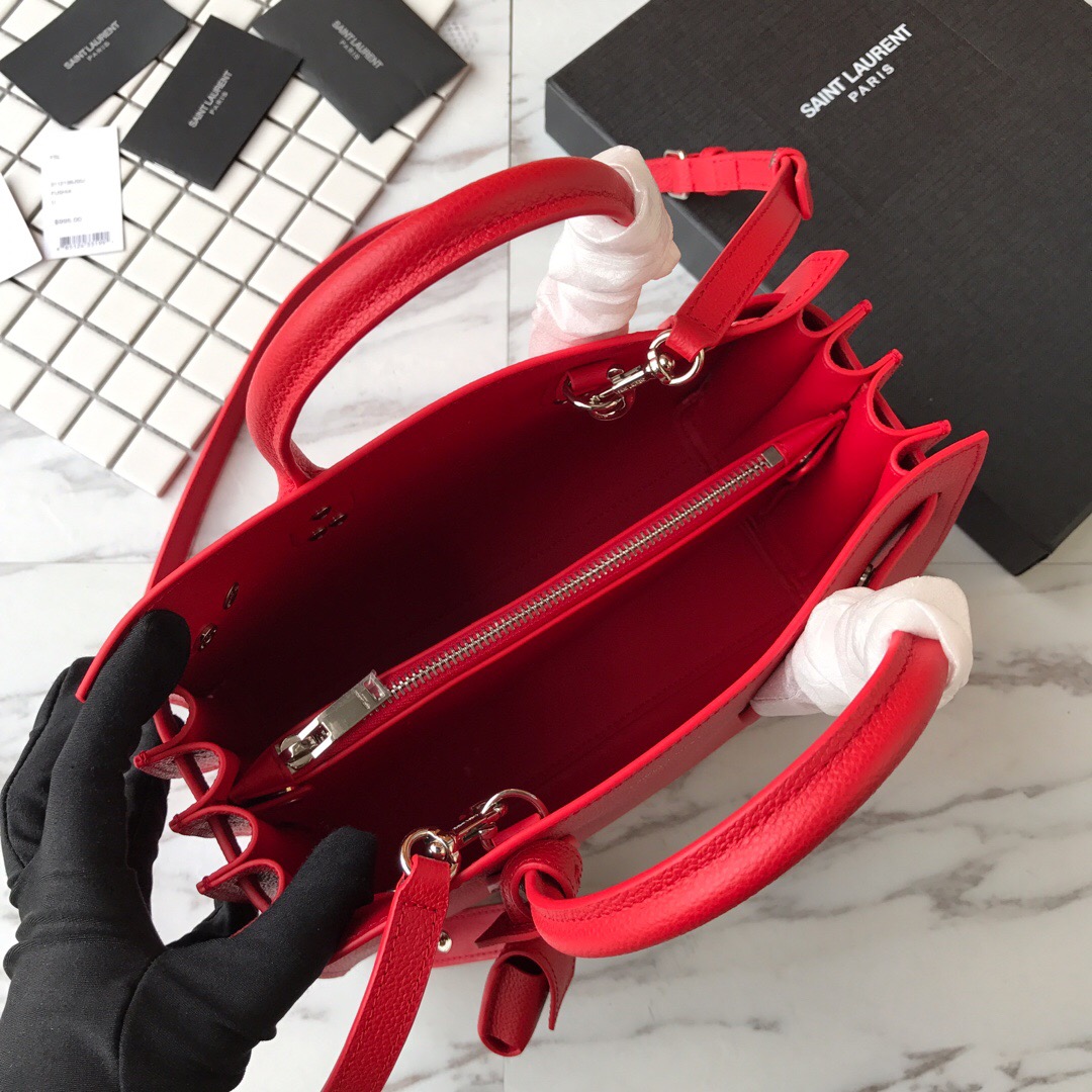 421859 CLASSIC SAC DE JOUR BABY IN GRAINED LEATHER, YSL Saint Laurent