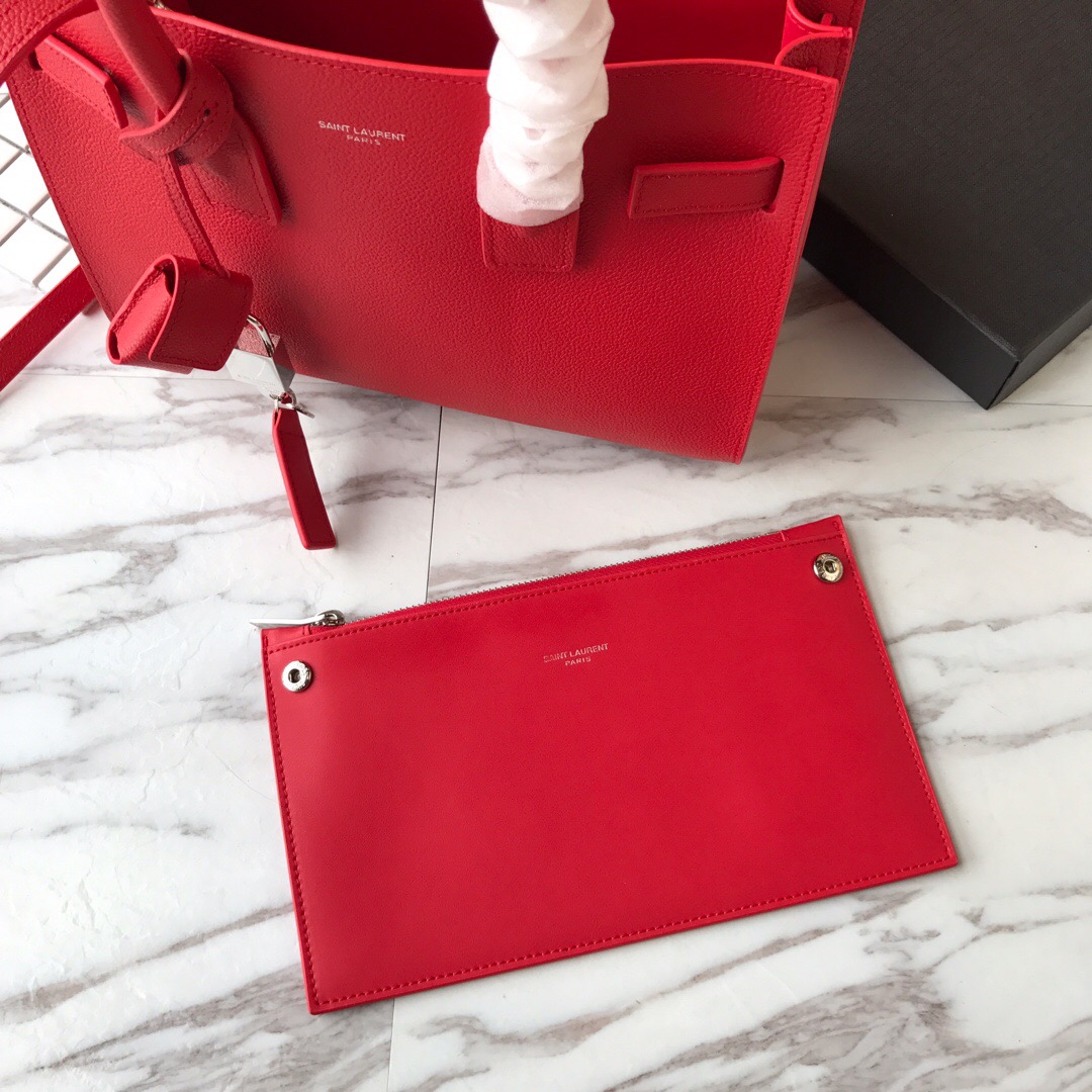 421859 CLASSIC SAC DE JOUR BABY IN GRAINED LEATHER, YSL Saint Laurent