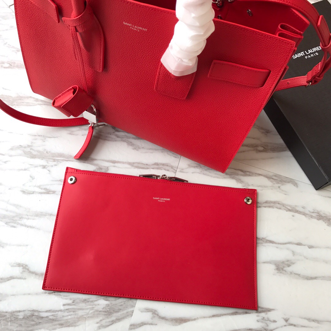 378299 CLASSIC SAC DE JOUR SMALL IN GRAINED LEATHER, YSL Saint Laurent