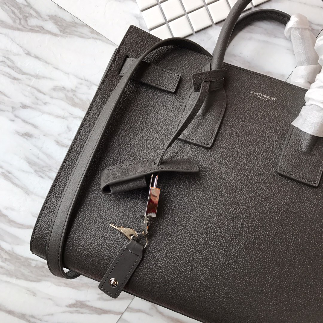 378299 CLASSIC SAC DE JOUR SMALL IN GRAINED LEATHER, YSL Saint Laurent