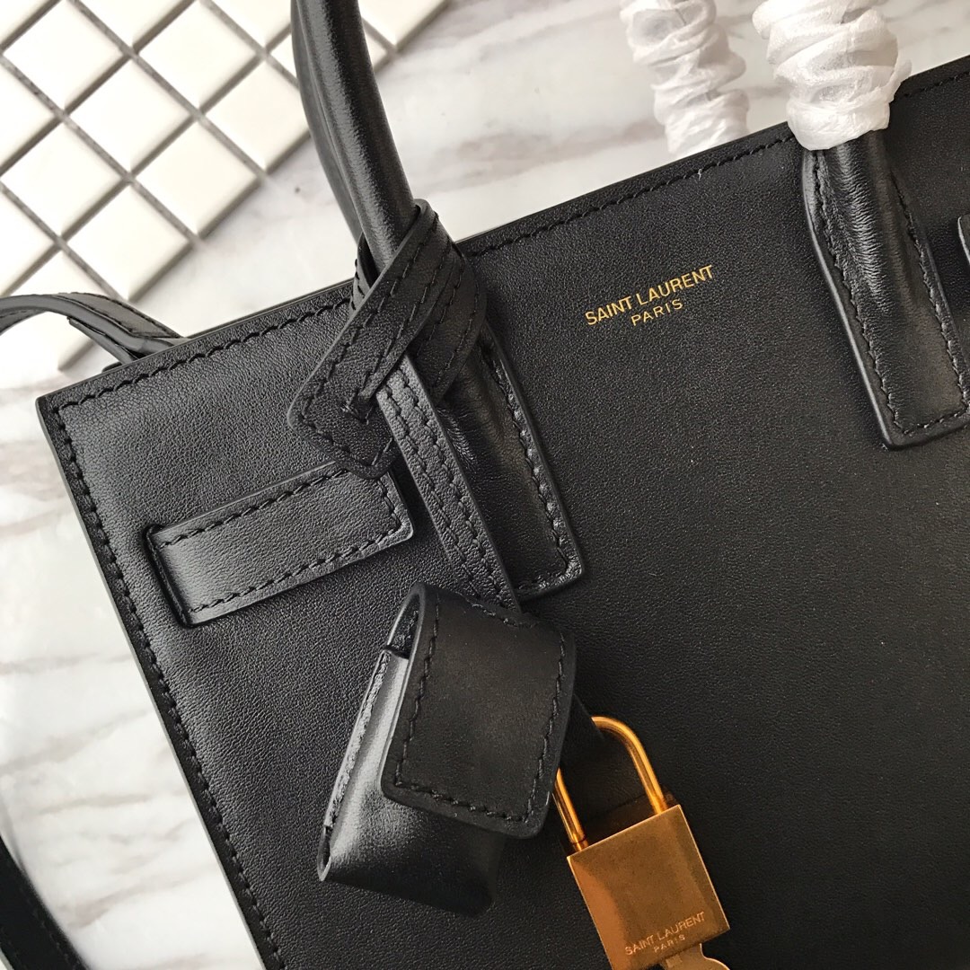 398711 CLASSIC SAC DE JOUR NANO IN SMOOTH LEATHER, YSL Saint Laurent