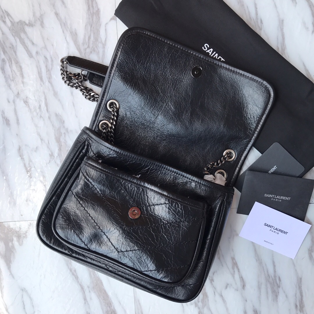 533037 NIKI BABY IN VINTAGE LEATHER, YSL Saint Laurent