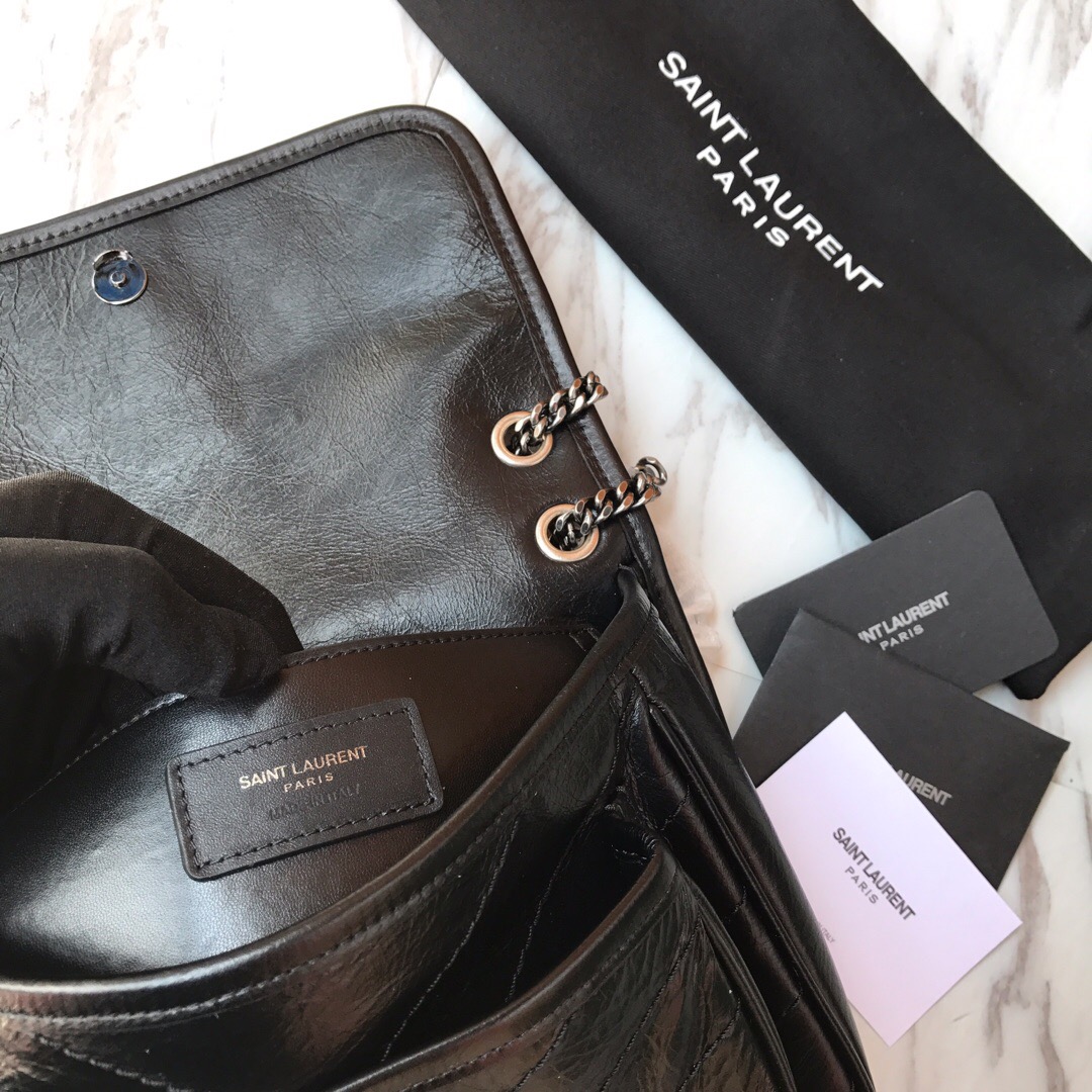533037 NIKI BABY IN VINTAGE LEATHER, YSL Saint Laurent
