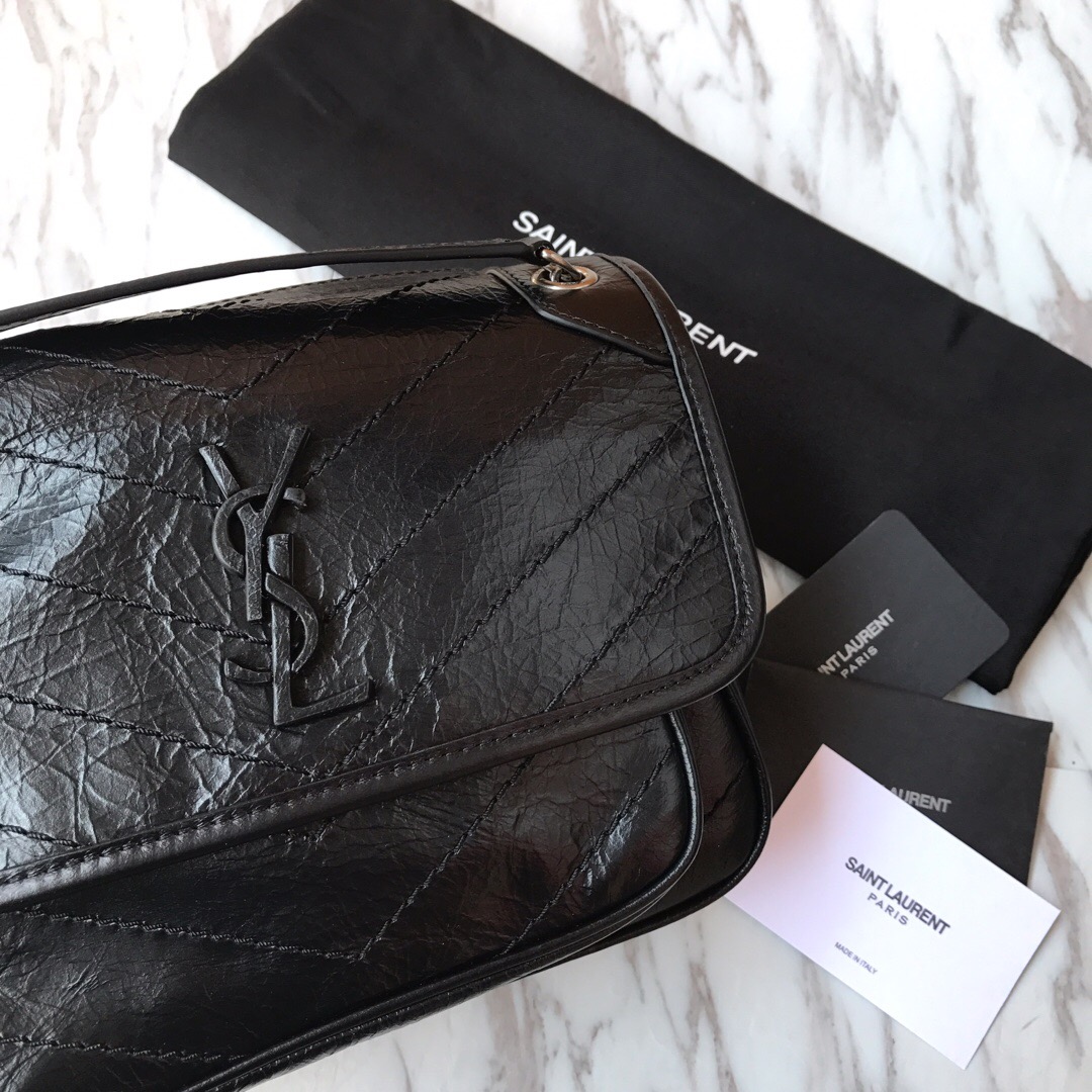 533037 NIKI BABY IN VINTAGE LEATHER, YSL Saint Laurent