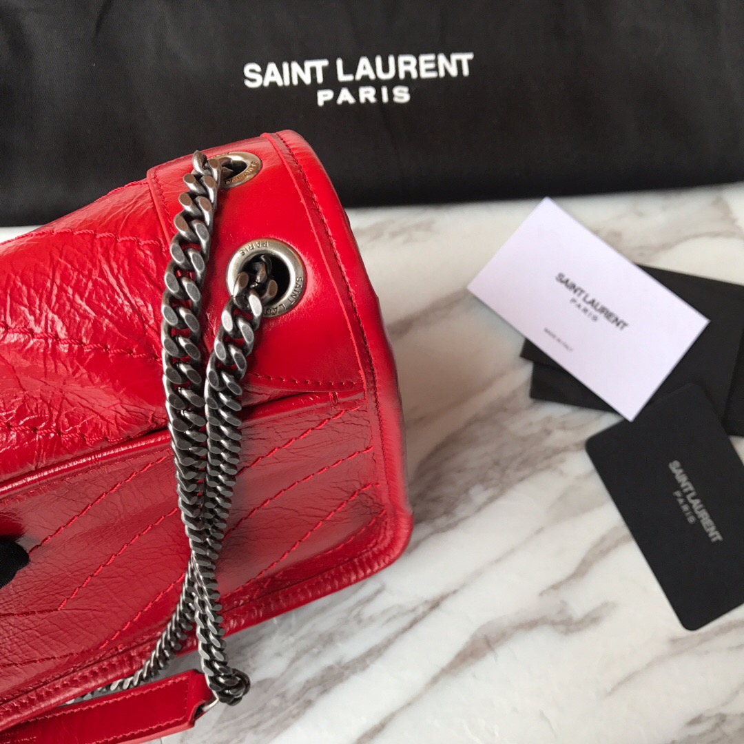 533037 NIKI BABY IN VINTAGE LEATHER, YSL Saint Laurent