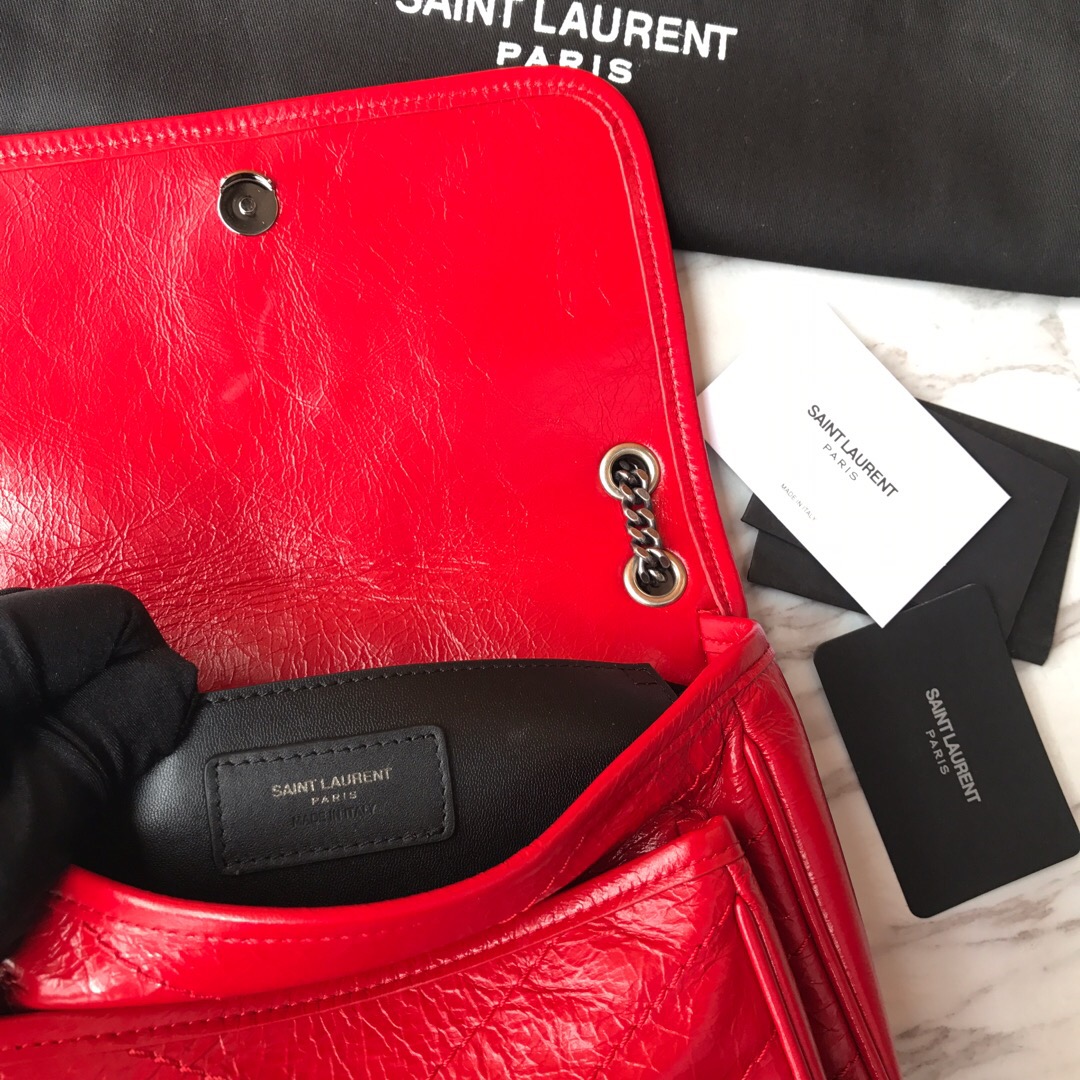 533037 NIKI BABY IN VINTAGE LEATHER, YSL Saint Laurent