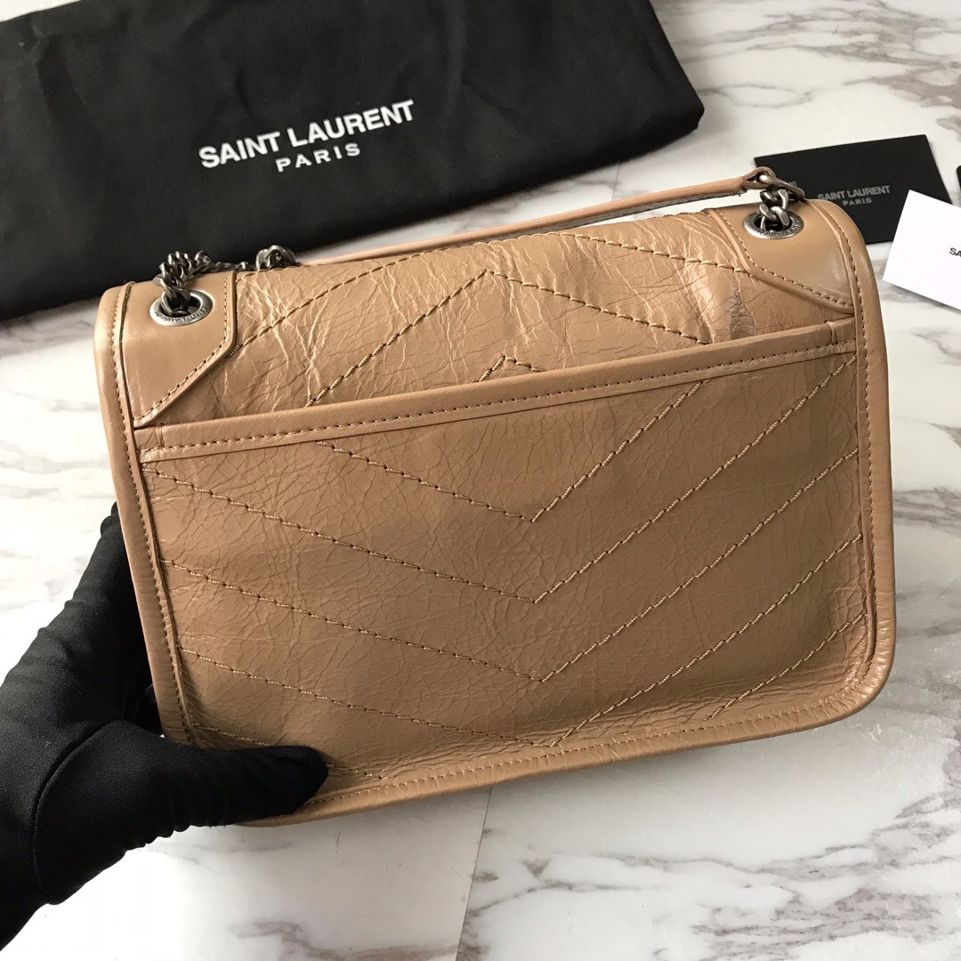 533037 NIKI BABY IN VINTAGE LEATHER, YSL Saint Laurent