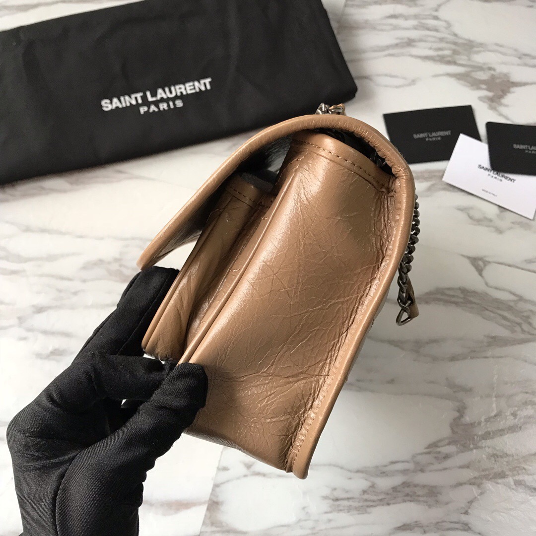 533037 NIKI BABY IN VINTAGE LEATHER, YSL Saint Laurent