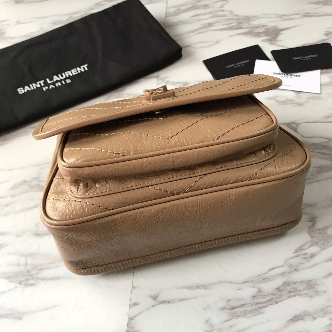 533037 NIKI BABY IN VINTAGE LEATHER, YSL Saint Laurent