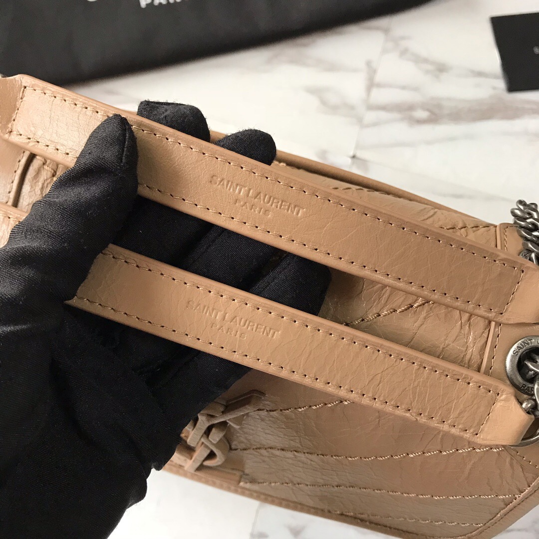 533037 NIKI BABY IN VINTAGE LEATHER, YSL Saint Laurent