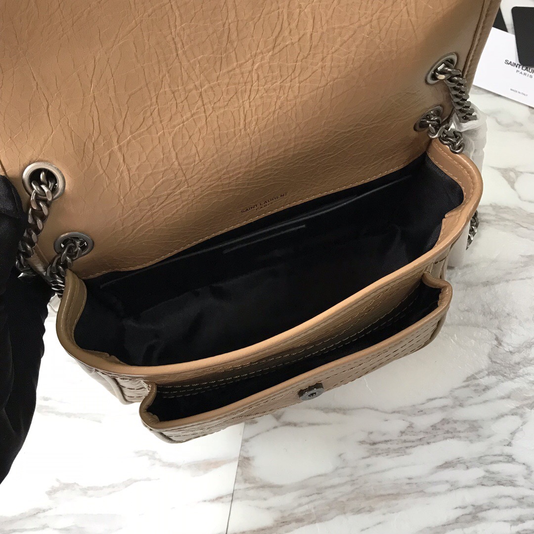 533037 NIKI BABY IN VINTAGE LEATHER, YSL Saint Laurent