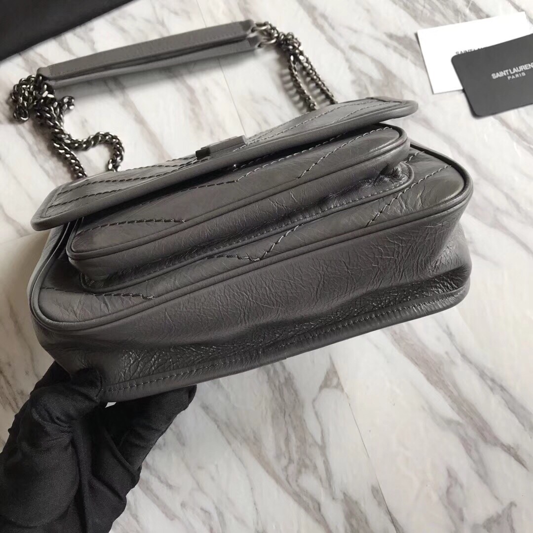 533037 NIKI BABY IN VINTAGE LEATHER, YSL Saint Laurent