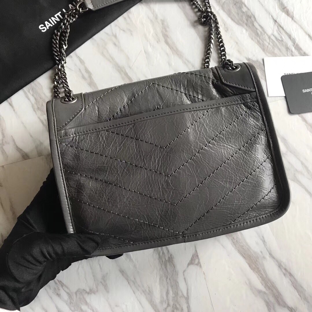 533037 NIKI BABY IN VINTAGE LEATHER, YSL Saint Laurent