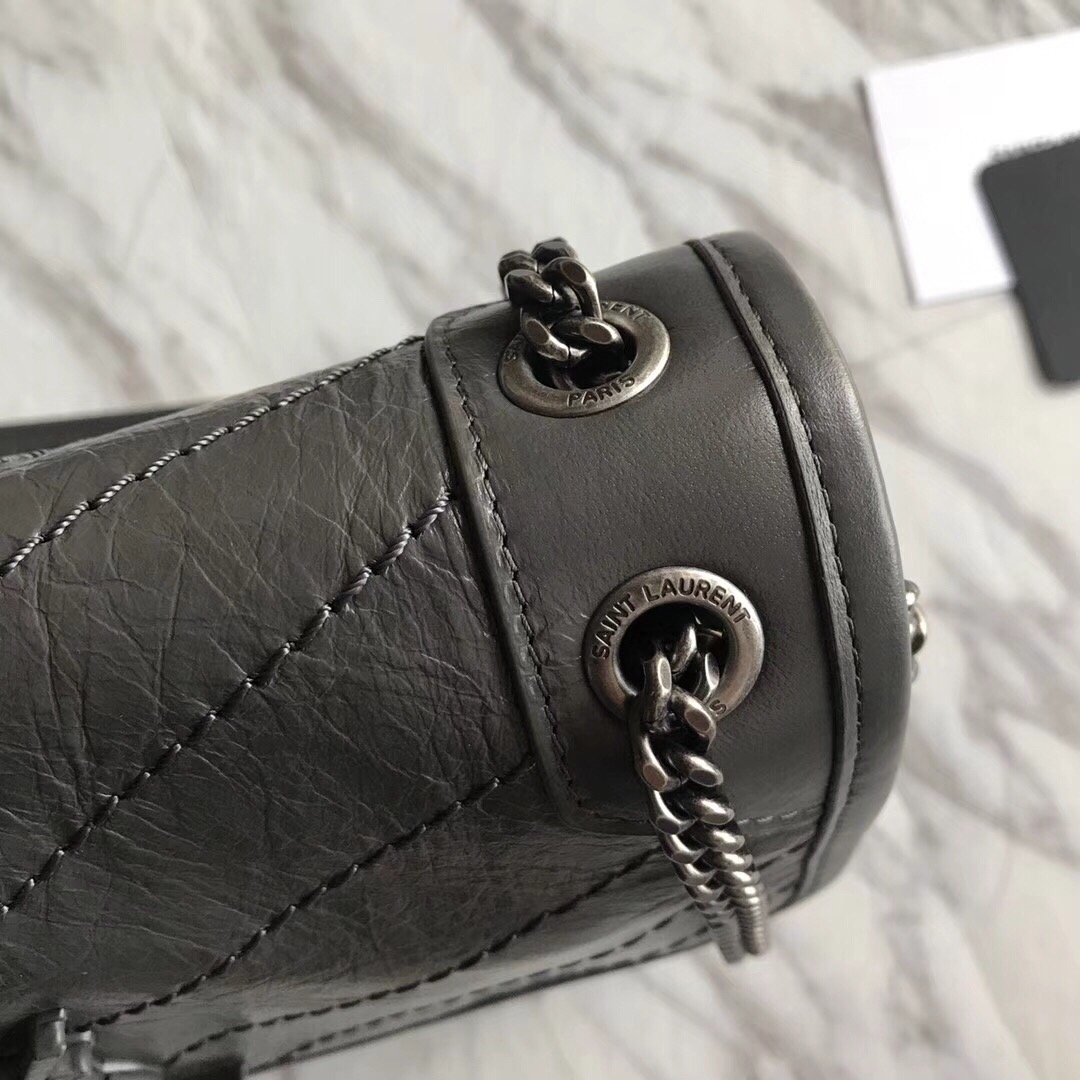 533037 NIKI BABY IN VINTAGE LEATHER, YSL Saint Laurent