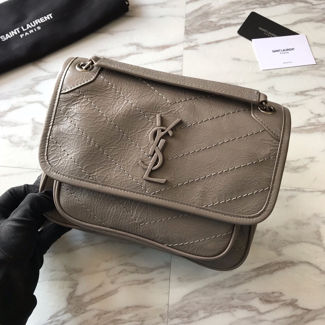 533037 NIKI BABY IN VINTAGE LEATHER, YSL Saint Laurent