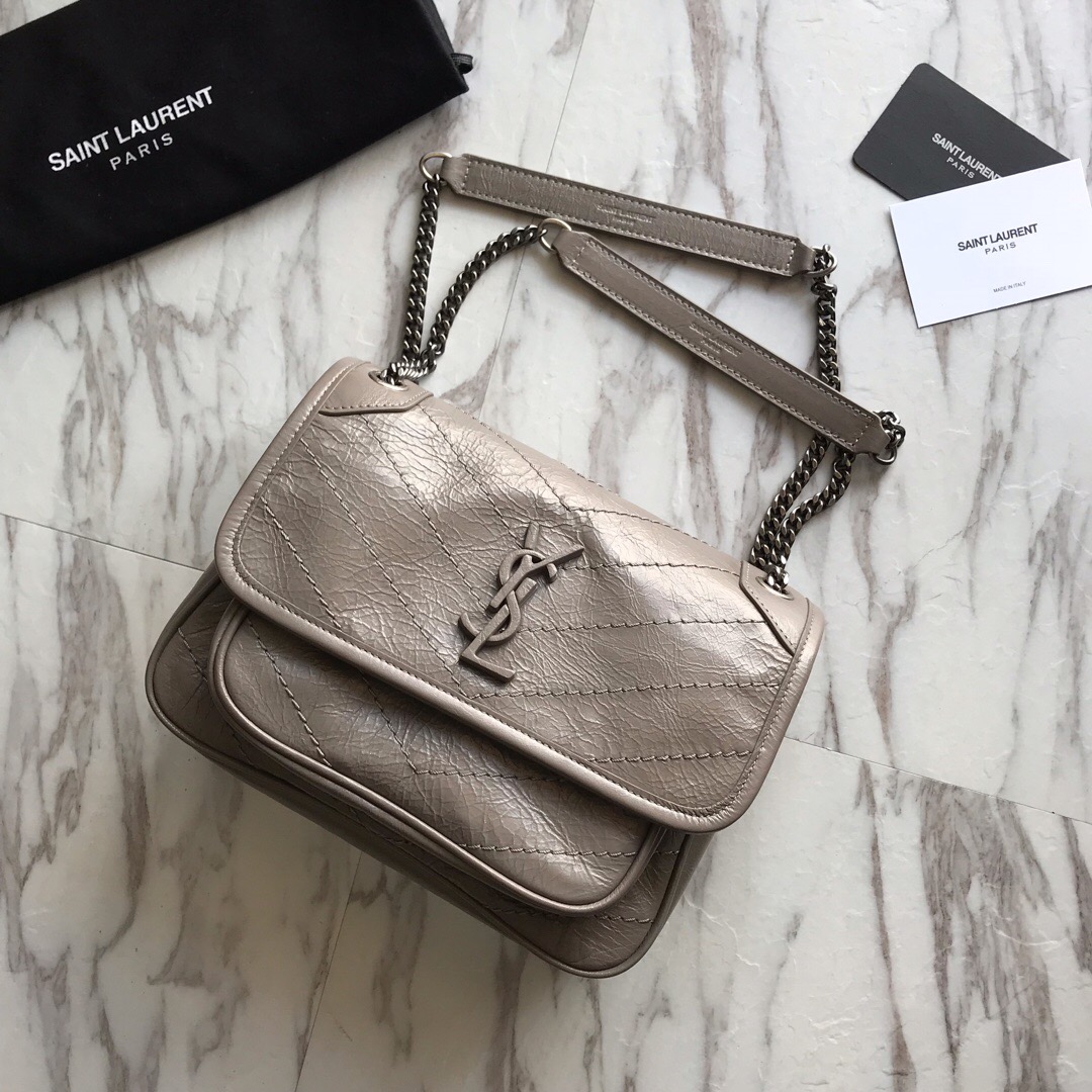 533037 NIKI BABY IN VINTAGE LEATHER, YSL Saint Laurent
