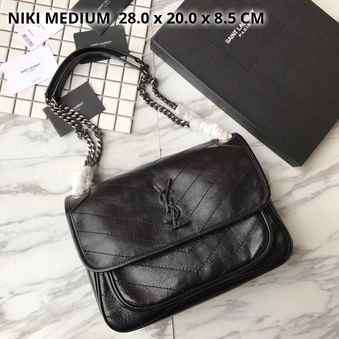 498894 NIKI MEDIUM IN VINTAGE LEATHER, YSL Saint Laurent