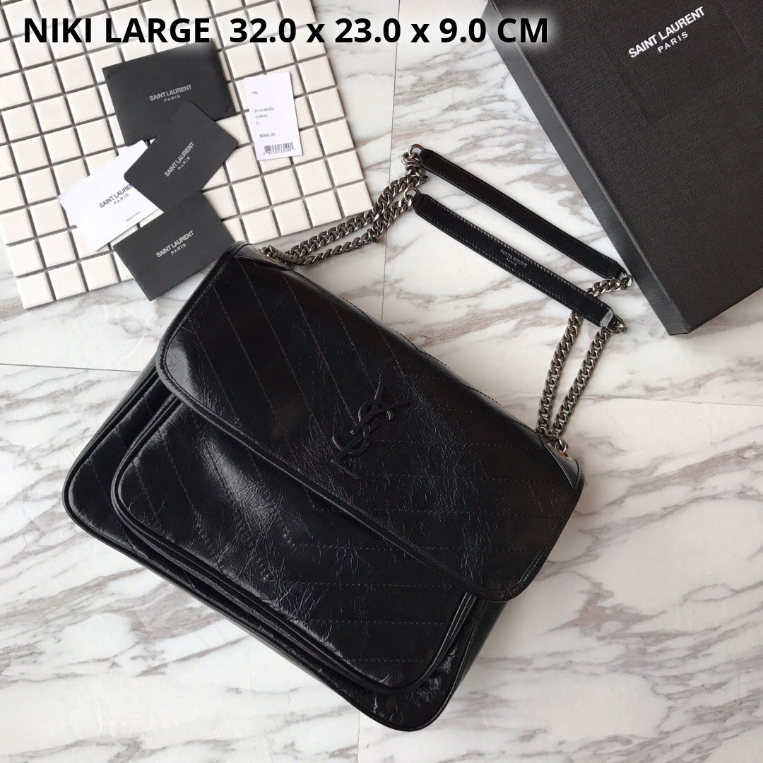 498883 NIKI LARGE IN VINTAGE LEATHER, YSL Saint Laurent
