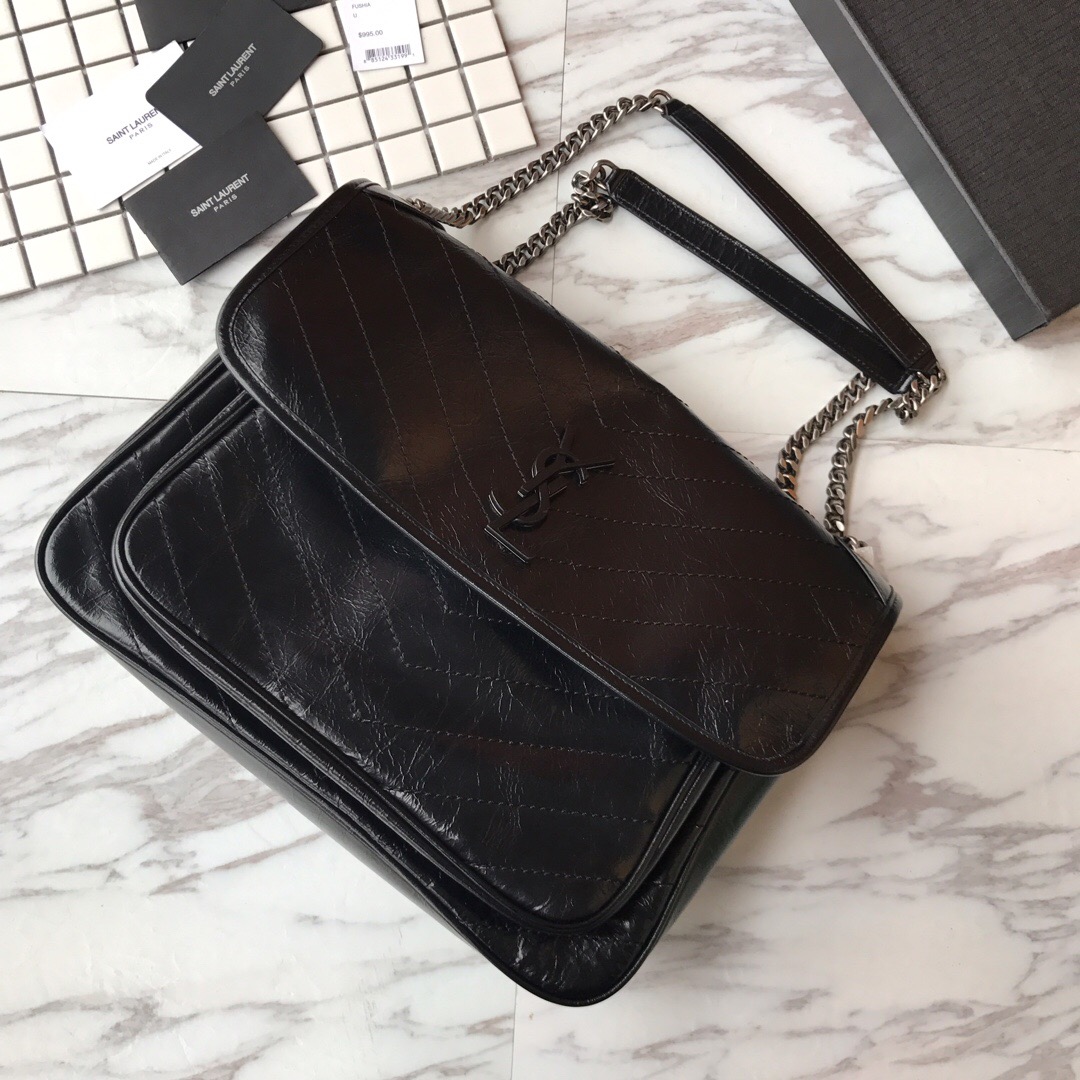 498883 NIKI LARGE IN VINTAGE LEATHER, YSL Saint Laurent