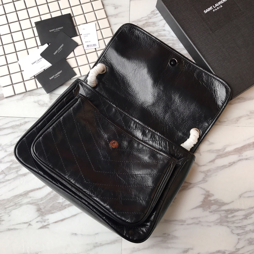 498883 NIKI LARGE IN VINTAGE LEATHER, YSL Saint Laurent