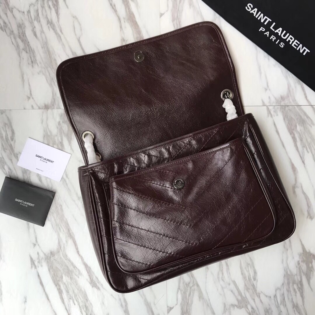 498883 NIKI LARGE IN VINTAGE LEATHER, YSL Saint Laurent