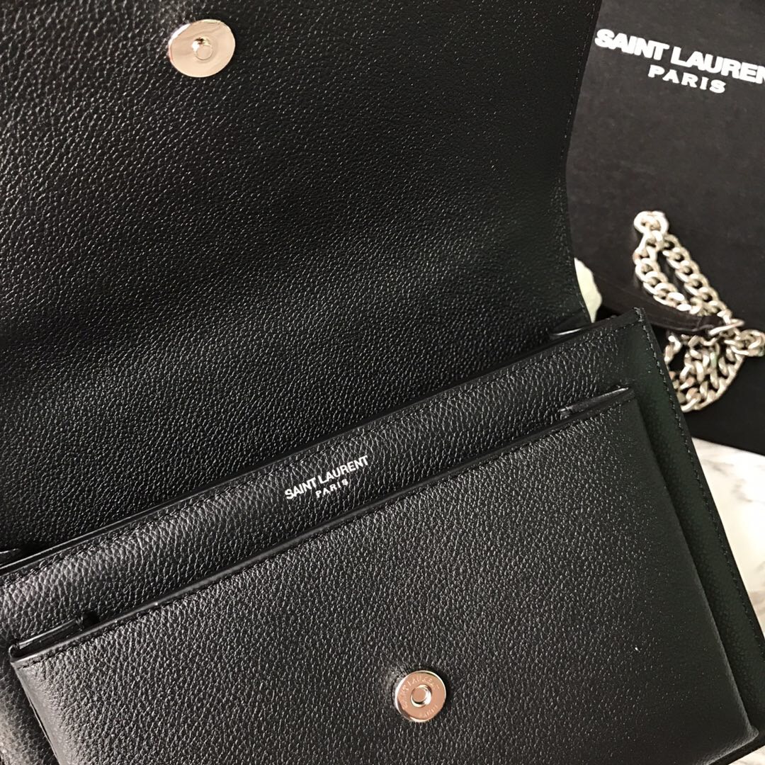 442906 SUNSET MEDIUM IN GRAINED LEATHER, YSL Saint Laurent