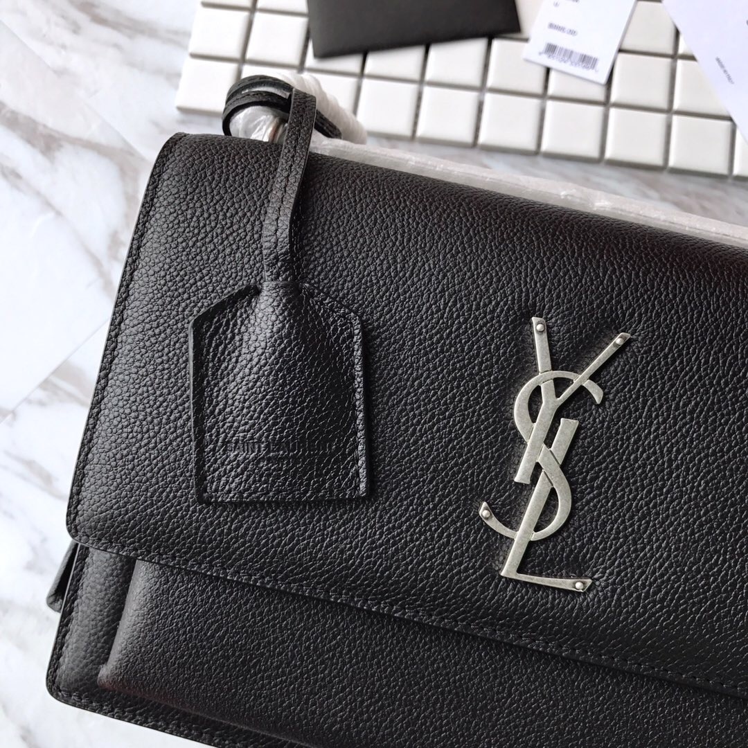 442906 SUNSET MEDIUM IN GRAINED LEATHER, YSL Saint Laurent
