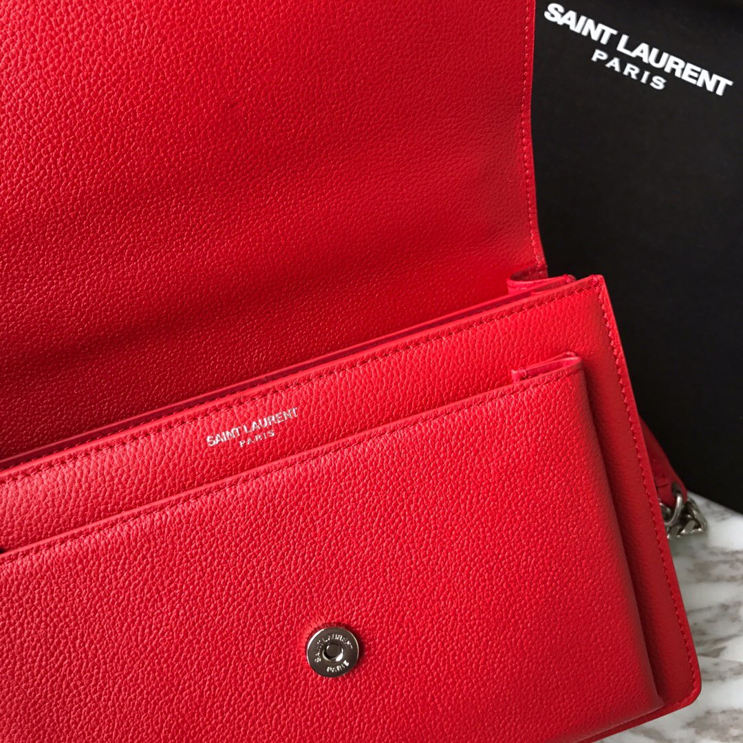 442906 SUNSET MEDIUM IN GRAINED LEATHER, YSL Saint Laurent