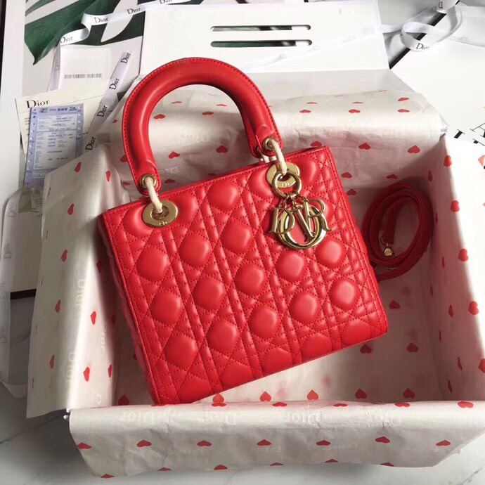 LADY DIOR LAMBSKIN BAG