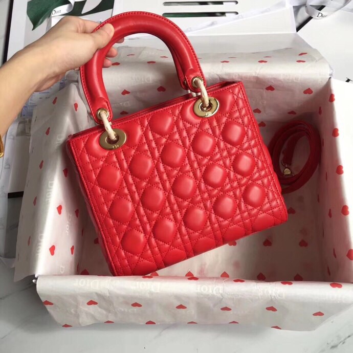 LADY DIOR LAMBSKIN BAG