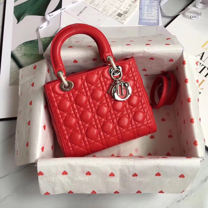 LADY DIOR LAMBSKIN BAG