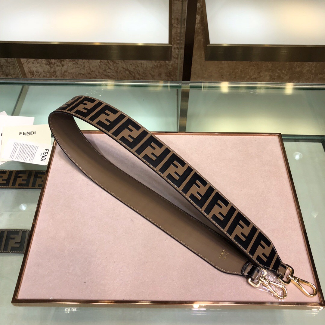 STRAP YOU, Leather shoulder strap, FENDI BAG ACCESSOIRES