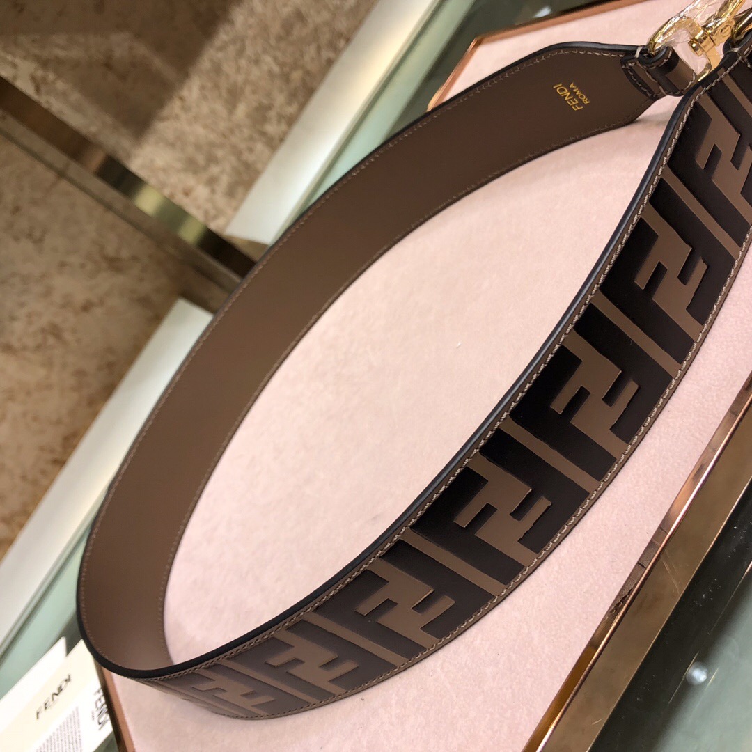 STRAP YOU, Leather shoulder strap, FENDI BAG ACCESSOIRES