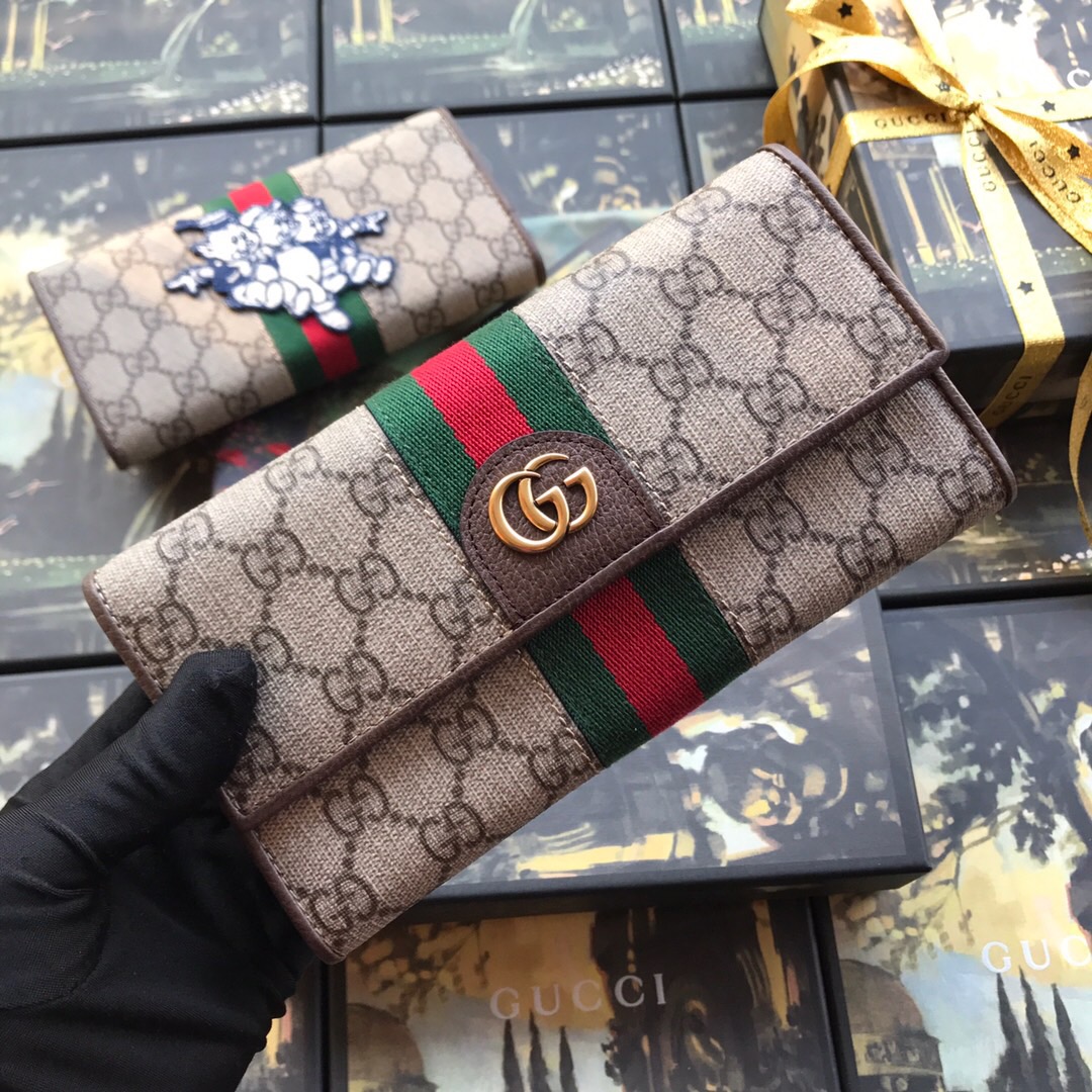 557803, GG continental wallet with Three Little Pigs, GUCCI WALLET CHINESE NEW YEAR